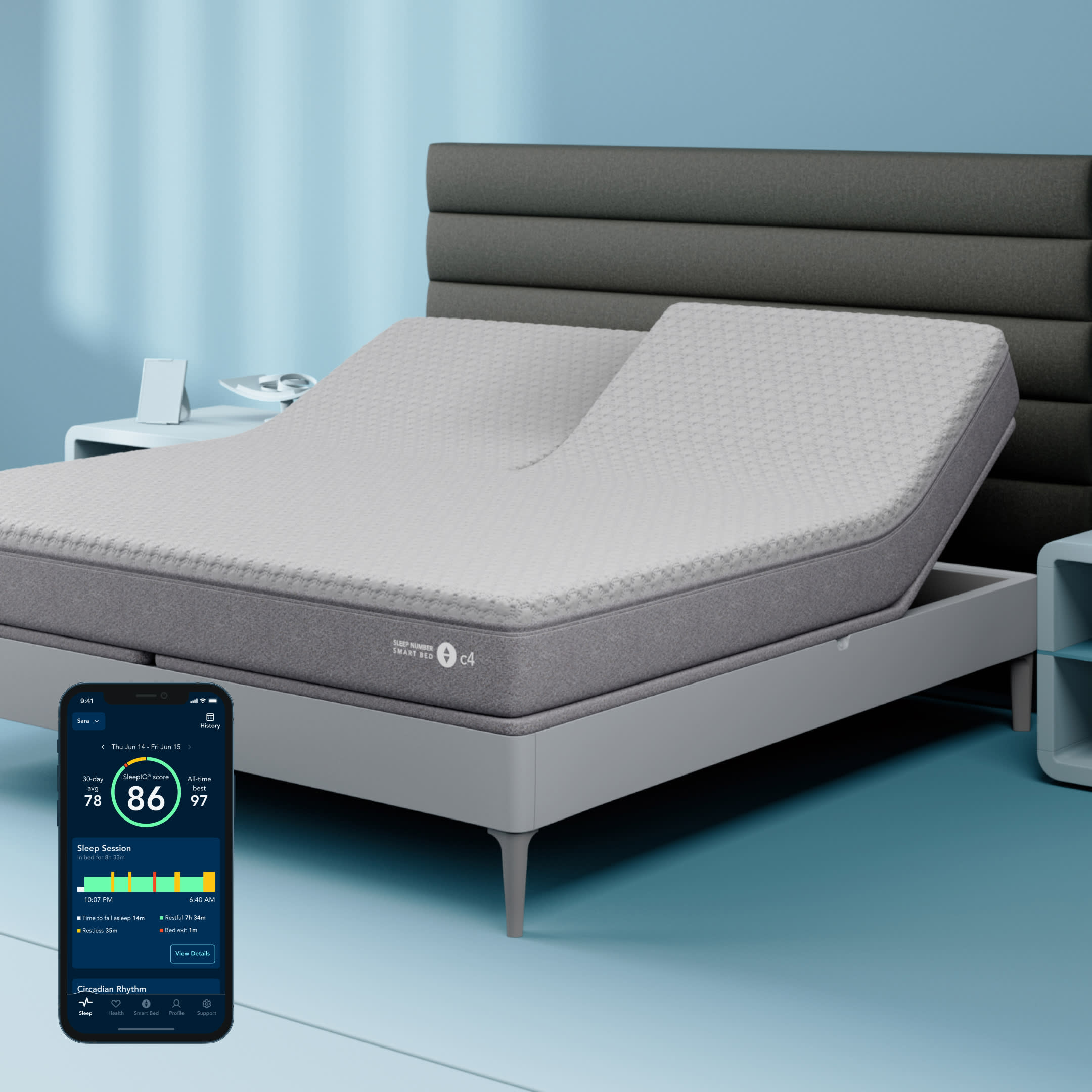 Craftmatic sleep number deals bed
